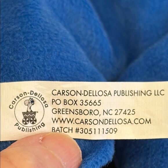 Carson-Dellosa Construction Worker/ Builder Puppet- Blue & Brown . Size 11” - Picture 9 of 10